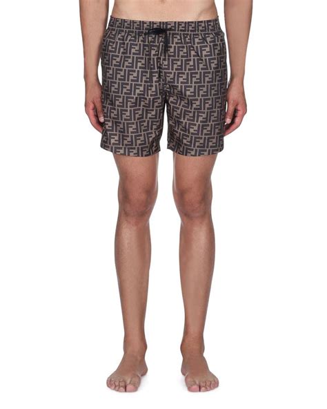 fake fendi swimming trunks|fendi swimsuit men's.